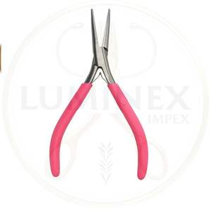Luminex impex คีมทำเครื่องประดับจมูกยาว (ที่จับสีชมพู) (ห่วงโซ่จมูก/เข็มจมูก) สแตนเลสน้ำหนักเบา - Product Image 1