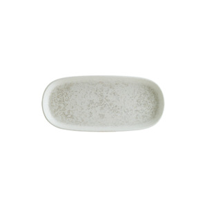Plato de Servir Ovalado de Porcelana Blanca Lunar con Diseño Moderno Moteado Bonna, 21 cm, Platos y Vajilla - Product Image 1