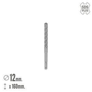 Punta da trapano Wolfpack SDS Plus con 8 taglienti, specifica per cemento armato, 0/12 x 160 mm. - Product Image 2
