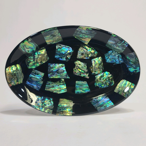 Plateau de service en résine époxy écologique Artisanat décoratif durable fait à la main avec poignées plateau en résine - Product Image 6