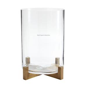 Classic Design Metal/Glass Gold Brooks Cross Hurricanes <b>Candle</b> <b>Holder</b> for Home Wedding & Christmas Table Decoration - Product Image 6