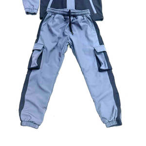 Chándal con estampado de invierno personalizado, Jersey bordado, chaqueta, conjunto de Jogger, chándales cortavientos de lana de algodón para hombre - Product Image 2