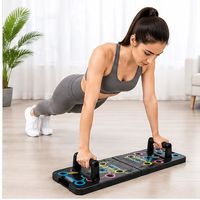 Planche de Pilates pliable 8 en 1, planche d'entraînement multifonctionnelle pour la remise en forme à domicile et le renforcement du tronc