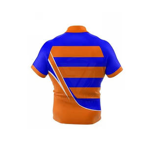 Maillot de rugby tricoté personnalisé pour les anciens élèves, 350 g/m², manches courtes avec patchs triangulaires, 100 % polyester respirant, pour hommes - Product Image 3