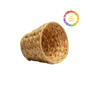 Panier de plateau en jacinthe tissé à la main de forme carrée pour l'organisation de la salle de bain servant des projets de décoration intérieure - Product Image 2