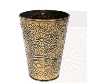 Jardinières de jardin extérieures de finition antique Jardinière de forme ronde de conception classique pour le sol ou l'utilisation suspendue en gros - Product Image 3