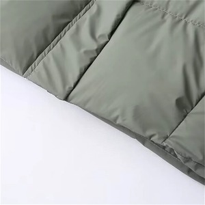 Chaqueta acolchada cálida de manga larga a la moda para mujer de principios de otoño, Chaqueta de algodón laminado con capucha - Product Image 6