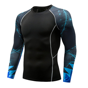 เสื้อรัดรูป MMA rashguard 2025แขนยาวหรือสั้นออกกำลังกาย Jitsu BJJ sublimated UV - Product Image 1