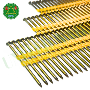 Steel Ring Shank Checkered Head Gun Nails Framing Nails With Smooth Shank Recommended by Experts Vietnam Plastic Strip Nails - Product Image 1