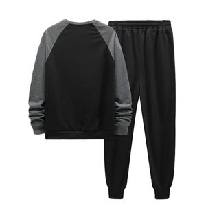 ชุดวอร์มสำหรับผู้ชายชุดวอร์ม500gsm ผ้าฟลีซหนาทรงแบ็กกี้ชุดวอร์มสำหรับวิ่งปรับแต่งได้ชุดวอร์มสำหรับผู้ชายผ้าคอตตอน100% - Product Image 2