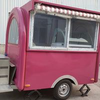 Certification CE DOT Remorque alimentaire Petite charrette alimentaire mobile Hot-dog Café Hamburg Fast-food Truck avec cuisine complète