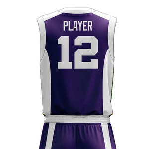 Uniforme de Baloncesto Personalizado de Alta Calidad Nuevo 2025, Blanco y Azul, Diseño Libre, Fabricante de Camisetas, Uniformes de Baloncesto Reversibles - Product Image 6