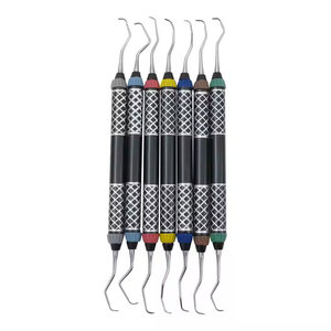 Juego de curetas dentales Gracey, instrumentos quirúrgicos dentales periodontales de 7 piezas - Product Image 6