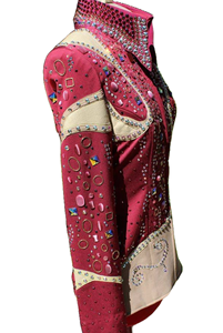 แจ็กเก็ตโชว์สีชมพูโรเดโอราชินีออกแบบได้ตามต้องการแบบตะวันตก - Product Image 2