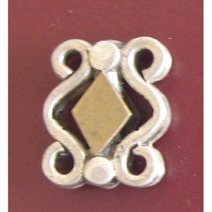 Square Shaped Plain <b>Silver</b> Jewelry Findings 25mm X 20mm <b>Beads</b> Charm Style Available in 3mm 4mm 8mm 10mm Sizes Bag Packed - Product Image 1