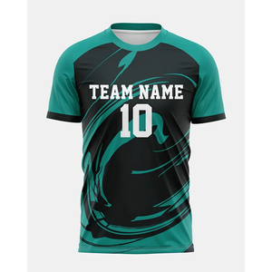 Customizable Black & Green Soccer Jersey with Team <b>Name</b> & Number - Breathable Soccer Jersey <b>light</b> weight & Breathable - Product Image 1