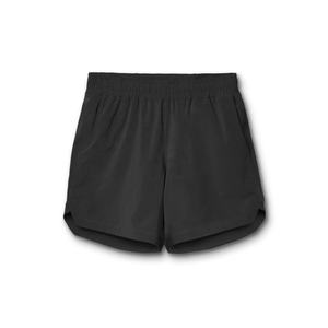 Pantalones cortos deportivos informales de verano para hombre, cintura elástica de poliéster 100% con logotipo de cuerda, borde dividido, secado rápido para venta al por mayor, envío DDP - Product Image 4