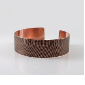 2027 Alaska Romania <b>Dragonfly</b> Copper Vintage Rose Bracelet <b>Jewelry</b> Carved Flower Bangle Bracelet Vintage heavy weight bracelet - Product Image 2