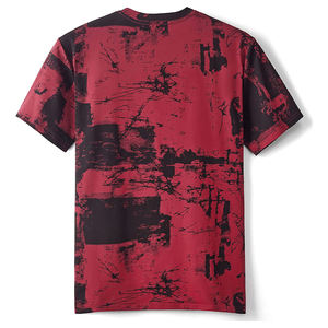 Camisetas de Hombre de Manga Corta con Cuello Redondo, de Poliéster/Algodón de la Mejor Calidad, Transpirables, Ecológicas, con Estampado Digital en Blanco y Negro - Product Image 1