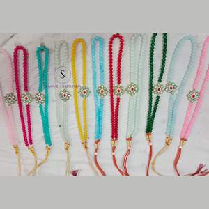 มาลากาประดับงานแต่งงานหลากสีแบบดั้งเดิมของมาลากาดีไซน์เนอร์ทำจากทองเหลือง kundan bharat - Product Image 2