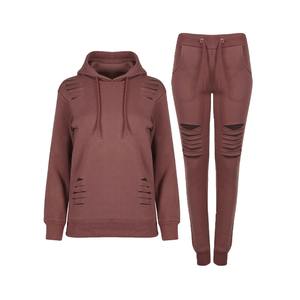 Survêtement en coton à logo personnalisé pantalon de survêtement en diamant joggings et sweats à capuche pour femmes ensemble de survêtement unisexe survêtement - Product Image 4