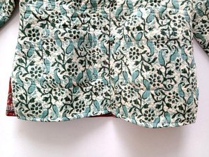 แจ็คเก็ตผ้าฝ้ายสไตล์โบฮีเมียนทำด้วยมือสไตล์อินเดียแบบกลับด้านได้สำหรับผู้หญิงเสื้อผ้าวินเทจพิมพ์ลายแถบ - Product Image 2