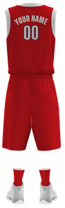 Maillot et short de basket-ball avec performance évacuant l'humidité Uniformes de basket-ball en maille réversible - Product Image 3