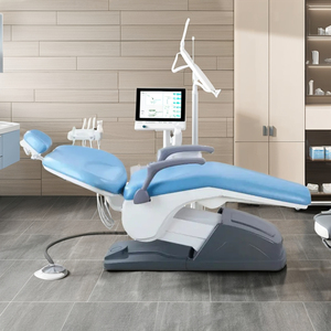 Poltrona Odontoiatrica Elettrica <span class=keywords><strong>in</strong></span> Pelle/PU di Alta Qualità Certificata CE con Sputacchiera <span class=keywords><strong>in</strong></span> <span class=keywords><strong>Ceramica</strong></span> per Uso Medico <span class=keywords><strong>in</strong></span> Ospedali e Cliniche Dentistiche - Product Image 3