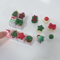 Christmas Mechanical Keyboard Clicker Fidget Toy Holiday Artisan Keycap Keychain Office Stress Relief Stocking Stuffers