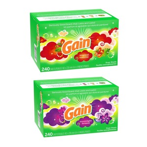 Feuilles assouplissantes pour sèche-linge Gain Moonlight Breeze, éliminateur d'odeurs - Product Image 1