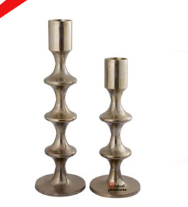 decorative <b>golden</b> finished metal aluminum leaf design candle holder for hotel restaurant and <b>bar</b> - Product Image 3