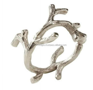 Wholesale Premium Quality Decorative <b>Silver</b> Metal <b>Napkin</b> Rings for Wedding Restaurants Banquet - Product Image 6