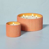 Pot à bougie en argile terracotta fait main, rond, pour la fabrication de bougies parfumées, récipient décoratif pour la décoration de la maison