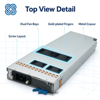 Modul Catu Daya AC/DC Universal Cisco N9K-PUV-3000W-B 3000W Asli untuk Switch Seri Nexus 9500, Baru Efisiensi Tinggi