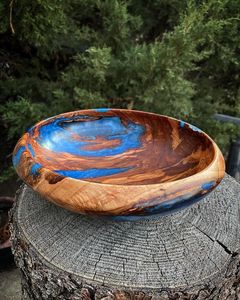 PRODUCTS LINKED DECOR HANDMADE NATURAL WOODEN AND RESIN SALAD <b>BOWL</b> Good Quality for Home and Restaurant Use for Parties - Product Image 6