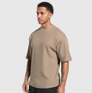 Ropa de calle 2025, fabricante de camisetas de calidad Premium, camisetas extragrandes de algodón liso en blanco, ropa deportiva informal de secado rápido para hombres - Product Image 3