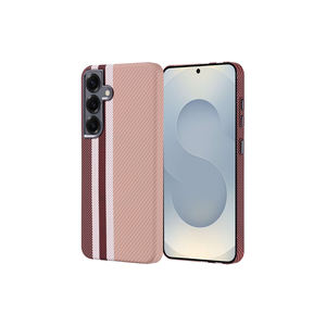 Étui de protection Nekst en fibre de carbone vert compatible MagSafe pour Samsung Galaxy S25, matériau PC, électroplaqué spécial - Product Image 2