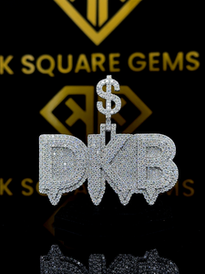 Colgante Hip Hop con Letra Personalizada, Colgante con Número Hip Hop para Hombre, Colgante de Moissanita, Joyería Hip Hop Ice Out - Product Image 5