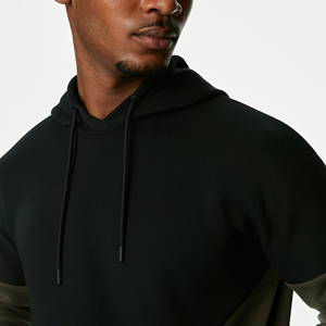 Sudadera con Capucha Oversize Casual para Hombre, Personalizada al por Mayor, de Alta Calidad, 100% Algodón, Estampado Negro, Manga Larga, Holgada - Product Image 6