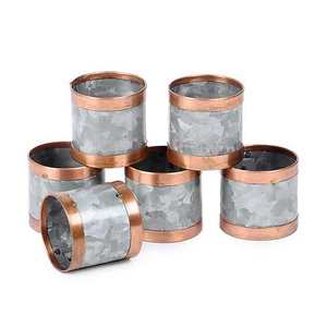 Rond de serviette en métal galvanisé pour les fêtes de mariage, la salle à manger, les réunions de famille et les occasions spéciales. - Product Image 5