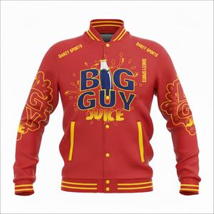 Veste universitaire brodée en gros pour hommes en laine/viscose avec logo personnalisé sublimé, patchs, design de lettres solides, service OEM - Product Image 6