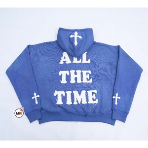 Sudadera con capucha con cremallera GSM 420 personalizada del fabricante, sudadera con capucha para hombre con bordado desgastado y parche bordado, sudadera con capucha para hombre - Product Image 6