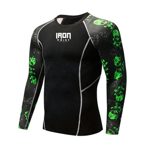 Rash Guard professionnel de gymnastique pour hommes vente en gros en stock respirant et imprimé par sublimation - Product Image 3