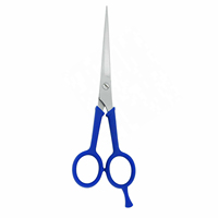 Ensemble de ciseaux de barbier professionnels de haute qualité, en acier inoxydable 4Cr13, manche en plastique moyen, non pliables, pour droitiers