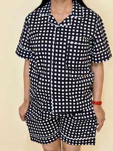 Conjunto de dos piezas de pijama para mujer, conjunto de pijama de algodón, pijama para mujer - Product Image 5