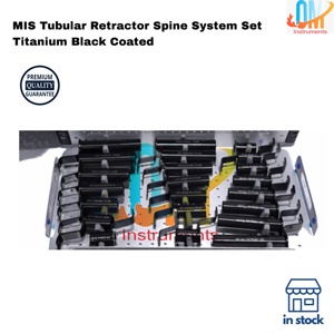 ชุดอุปกรณ์ยืดหลังแบบท่อ MIS รุ่น Spine System ผลิตจากไทเทเนียมเคลือบสีดำ เกรดทางการแพทย์ พร้อมกล่องฆ่าเชื้อ OMI - Product Image 5