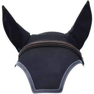 Bonnet de mouche de cheval fait à la main de qualité supérieure filet d'oreille tricoté voile de mouche en coton respirant pour chevaux Logo personnalisé équipement de Protection d'équitation - Product Image 2