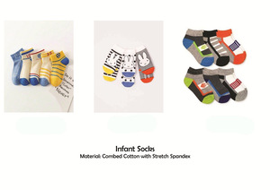 100% Cotton Stretch Kids Socks Boys/Girls Winter Casual Soft Touch Breathable Eco-Friendly Anti-Bacterial Anti Slip <b>Toddler</b> - Product Image 4