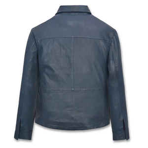 Veste en cuir pour hommes avec logo personnalisé Veste en cuir originale pour hommes Vêtements d'hiver à la mode Veste d'hiver en cuir à bas prix - Product Image 6