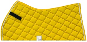 Almohadilla de sillín de caballo de salto inglés acolchado amarillo de gran venta, almohadilla de carreras ecuestre deportiva con relleno de poliéster, respetuoso con el medio ambiente, duradero - Product Image 6